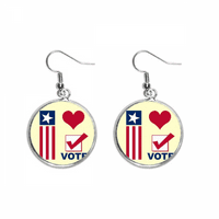 Ljubav Demokratska glasa za izbore ušne srebrne kap nakita nakita