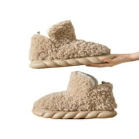Unise zimski tople papuče Nejasne papuče čizme klizne na kućnu cipelu Ženske kuće cipele prozračna plišana