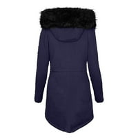 Kaputi za žene modne čvrste žene Ležerne prilike za deblji zimski kaput s tankim kaputom