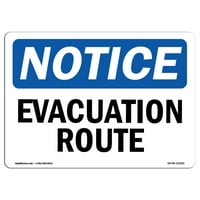 Obavešteni znakovi - ruta evakuacije