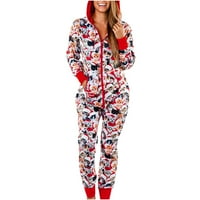 Lolmot ženska modna casual kapuljača pidžama PLAJNI PRINT CHIBSAMSOD HOMEWEWARE Odrasli smiješni festival