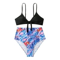 Ženski kupaći kostimi Tummmy Control Plus Size Coleit CoverPoveing ​​Split Bikini kupaći kostim boja