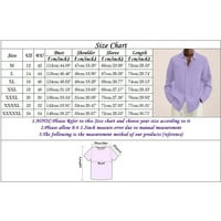 Ketyyh-Chn Narančaste košulje za muškarce Muški klasični fit kratki rukav dvostruka košulja s kratkim