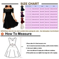 Plus veličina haljina za žene labavo odmor kratki rukav kvadratni izrez kratkih a-linija čvrste haljine