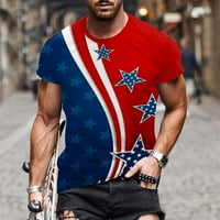 Fanxing Nestrpljive američke zastave Muška majica Patriotske majice 4. srpnja Majica Stilles Stripes