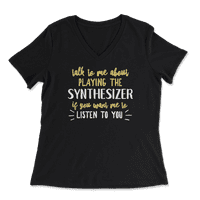 Smešna majica sintetizatora - razgovarajte sa mnom o sintetizatoru