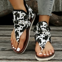 Crne sandale Žene Ljeto Žene Ravne dno otvorene nožne prste pune udobne casual sandale cipele za žene