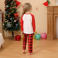Podudaranje porodičnih pidžama postavljene božićne hlače Pamuk PJS odjeća za spavanje