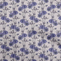 Onupoone baršunaste srednje plave tkanine cvjetni retro šivaći materijal za ispis tkanina sa dvorištem