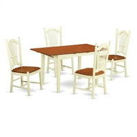 Set blagovanog sjedišta - stol i stolice, Buttermilk & Cherry - komad