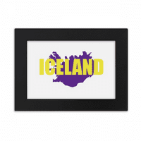 Polarna lampica Karta Islanda Europa Desktop Foto okvir ukrasi slika umjetnosti slika