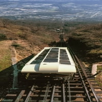 Povišen pogled na Viječmanu planinu Incline željeznica, Chattanooga, Tennessee, USA Poster Print