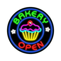 Neonski znak pekarstva-stakla izrađen u SAD-u