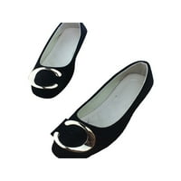 Dame Ležerne cipele na ravnim cipelama Udobne stane Klasične pumpe Ženske kvadratne nožne prste anti-klizanje