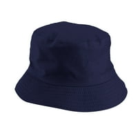 Unise dvostruka bočna haba Reverzibilna kanta Hat Trendy Pamuk Twill Canvas Sunce Fishing Hat Modna