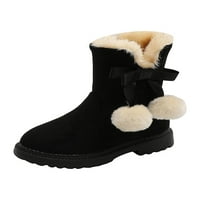 Fangasis Toddler Prozračne zimske cipele Side Zip Neklizne čizme snijega Školska ležerna Fluffy Mid