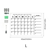 Akrilni kalendarski plan za planera Akrilska lista Brisana ploča od bijele ploče