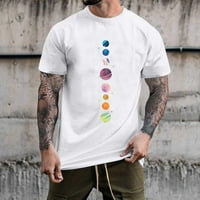 Košulje za muškarce Cleariance Ležerne prilike Grafički printira okrugli vrat Pulover prostor Planet