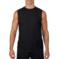 4. OZ Gildan neregularni - Gildan stil blago neregularne performanse za odrasle majica bez rukava, crna