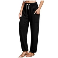 Leesechin ponude joga kratke hlače za žene flare hlače jogging hlače joge casual pantalone za crtanje