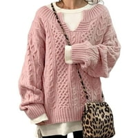 Žena labava tkani uzorak veličine džempera za odabir s m l xl 2xl 3xl pogodan za prijatelje koji skuplja
