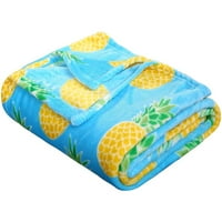 Sumpite Whimmisy Plish fleece bacajte pokrivač - ananas