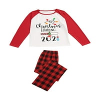 Gwiyeopda božićna pidžama set za obiteljski roditelj-dijete snimalo salon noćna odjeća