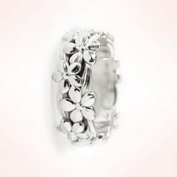 Xiangdd Modni vjenčani prsten Plum cvjetni prsten cvjetni prsten pribor za prste