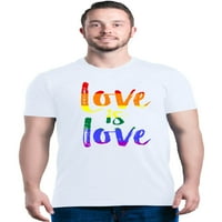 Shop4ever Heirovu ljubav je ljubav duga GAY Pride Graphic majica X-Veliki bijeli
