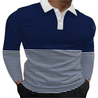 Colisha Men Polo majica rever rect bluza za bluzu Specenirani vrhovi Atletski golf dugih rukava s majicama