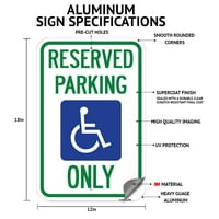 Prijavi se A-1218- In. Aluminijski znak - rezerviran parking Sigurno mjesto za posjetioce samo