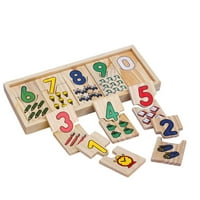Drveni brojevi za učenje Puzzle Board Obrazovni igračke za učenje sa kutijom za odlaganje