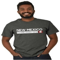 New Mexico NM oblik karte uspostavio je muške grafičke majice majice ties brisco marke 3x