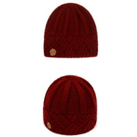 Wofedyo šeširi za muškarce Žene Moda Držite tople zimske kape pletene vunene kopa sa šeširom za bejzbol