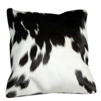 Cowhide jastuk pokrivač crno-bijeli ručno rađeni kvadratni kabinski poklopac 15 € x15 € - 965