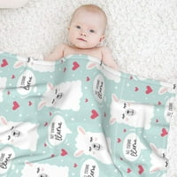 Slatka Llama bebe deke za bebe meko toplo nejasni plišani krevet za bacanje za novorođene dječje dječje