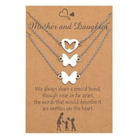 MAJNA DAN POKLONI Ogrlice Majka koja mi odgovara ogrlica za mamu Dame Srce kćerke Djevojke majčine set
