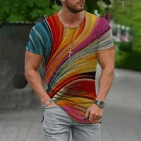 Polo majice za muškarce tiskana majica Top kratki ljetni rukav casual slim bluza 3D proljeće T muške