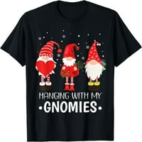 Viseći sa mojim gnomijima Santa Gnome Božićne pidžame majica