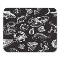 Skica za ilustraciju ribe ilustracije morske hrane uzorak grafički jastog umjetnosti mousepad jastuk