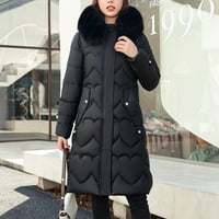 Absuyy ženski zimski kaput- jakna toplo zgušnjavati pamučni pamučni kapuljač s dugim rukavima prekriveni