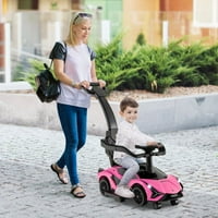 u licenciranom lamborghini vožnju hodanja igračka kolica-ružičasta