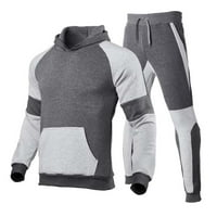 Muške odijelo dukseve Pulover Jednostavno trčanje FIT Patchwork Udobne sportske vježbe muške proljeće