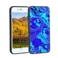 Kompatibilan sa iPhone Plus telefonom, psihodelic-Trippy-Visuals-Colors - Silikonska futrola za silikon
