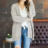 Symoid Womens Coats- Soild Knit Cardigani labavi Slouchy prevelizirani omotač Chunky džemperi kaputi