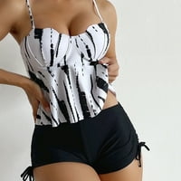 Tankini kupaći kostim ženski modni bikini set kupaći kostim dva napunjena čvrsta kupaći kostim za plasku