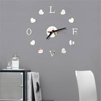 Awdenio na fakultet za čišćenje DIY zidne sat ogledalo površinske naljepnice Početna Clock Decor Clock