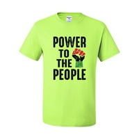 Divlji Bobby Snaga za ljude crne boje muške grafičke majice, sigurnosni zeleni, 3x-veliki