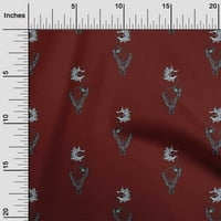 Onuone svilena tabby lišće tkanine i cvjetni blok tiskani obrtni tkanini bty wide