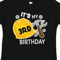 Inktastic je moj treći rođendan sa građevinskim alatima Poklon majica dječaka dječaka